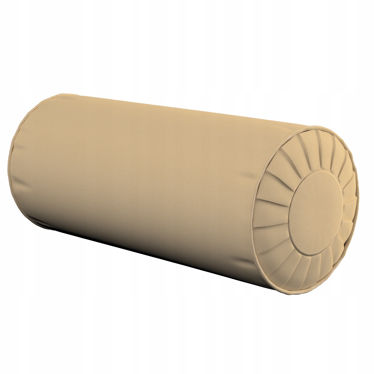 Polštář váleček s záložkami Ø20 x 50 cm béžový
