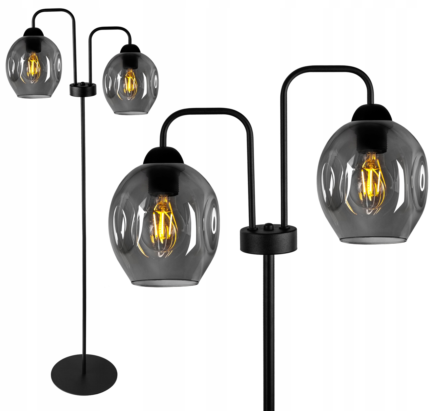 

Nowoczesna Lampa Stojąca Podłogowa Kula Podwójna