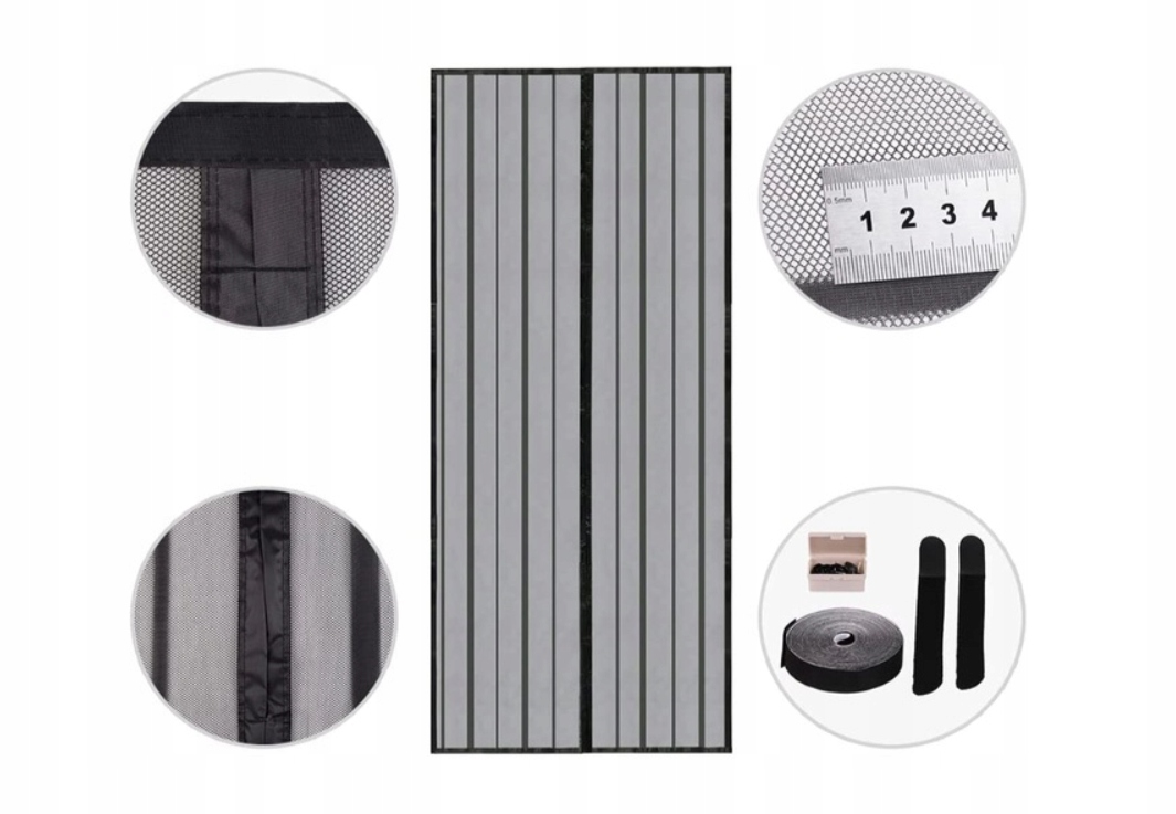 MOSKITIERA NA DRZWI BALKONOWE MAGNETYCZNA MOCNA SIATKA NA DRZWI OKNA