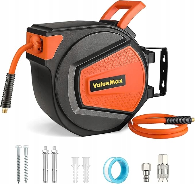 ValueMax 15 m cievka pneumatickej hadice automatické navíjanie 300 Psi R13