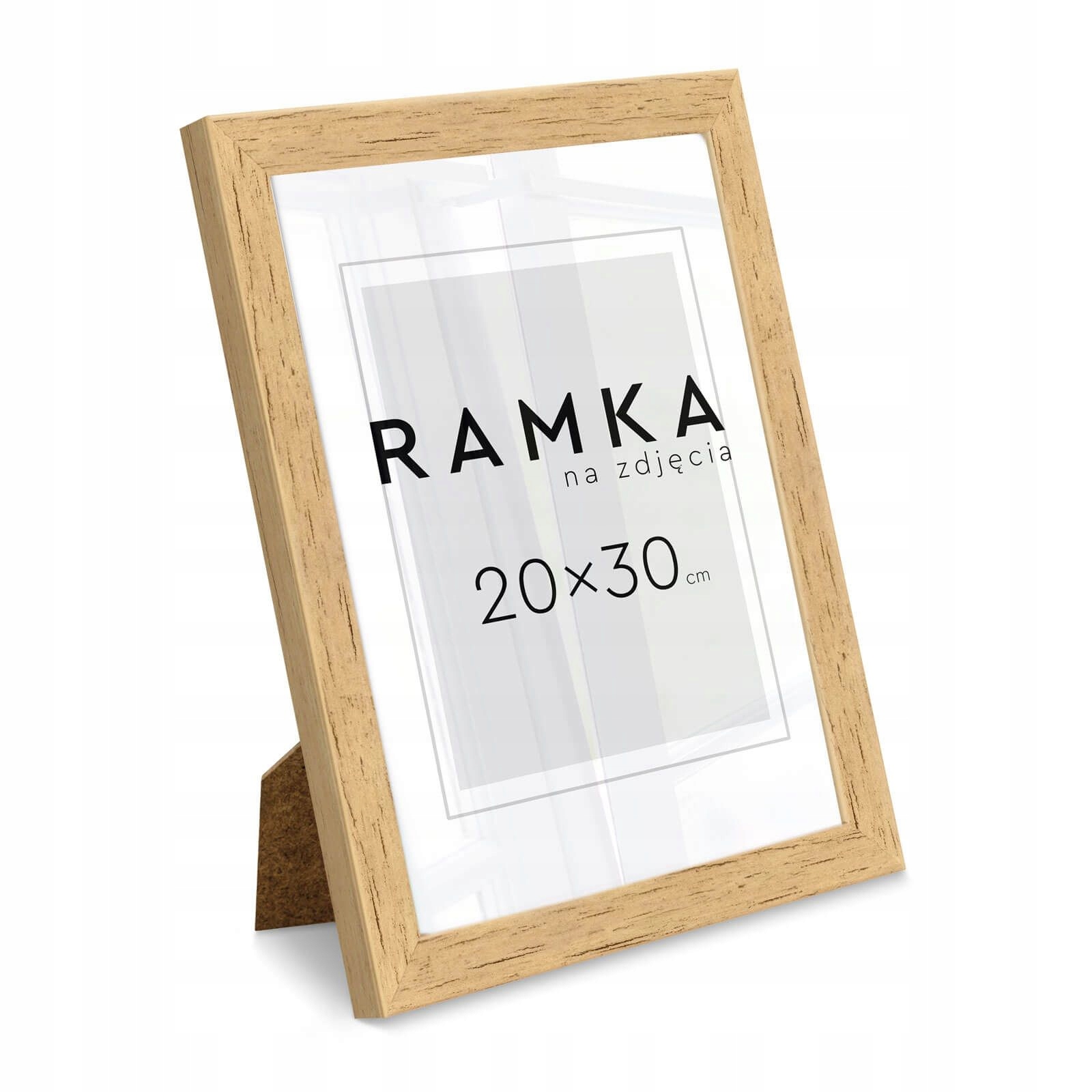 

Brązowa Ramka na zdjęcia 20x30 cm stojąca z nóżką