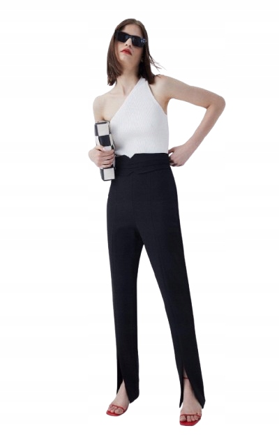 Karen Millen Elegantní Černé Kalhoty 38 M6O