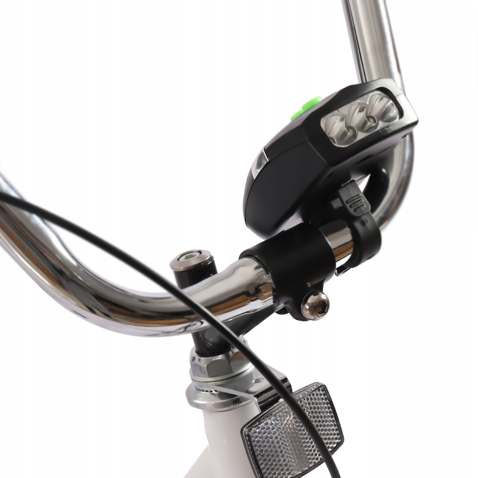 Biały składany rowerek trójkołowy 24 cale Kolor biały