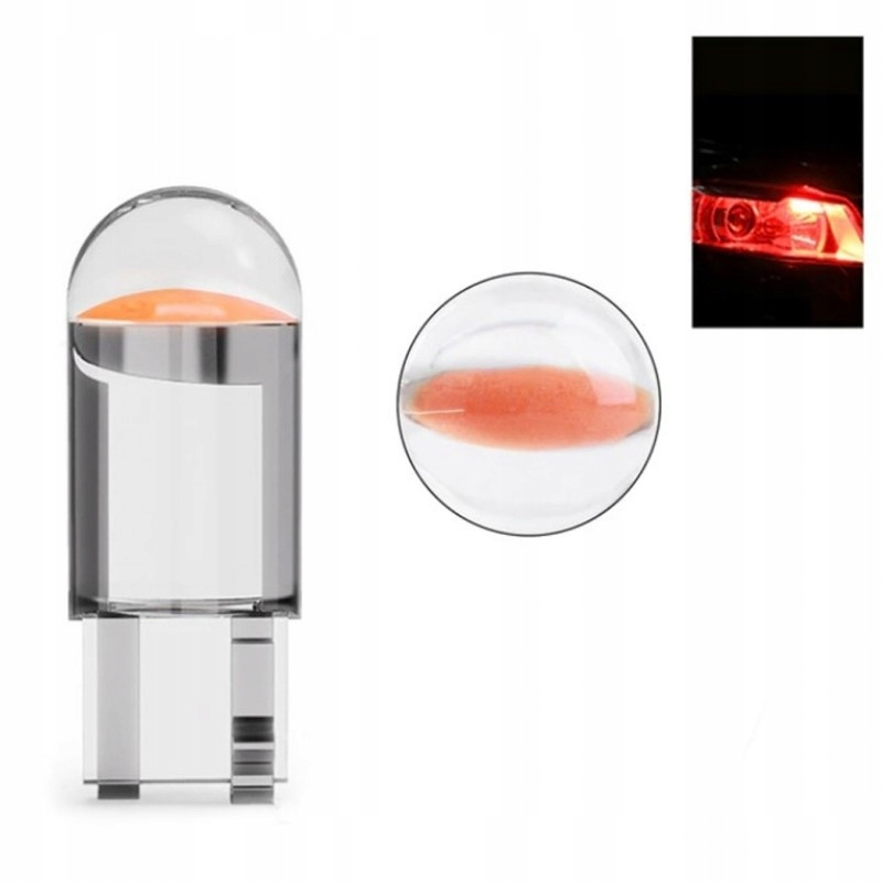 

żarówka W5W Led T10 12V 150lm Czerwony