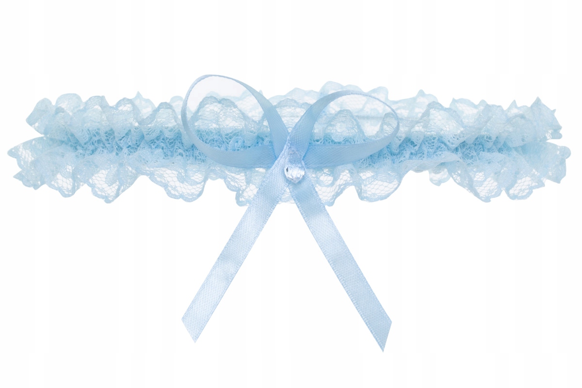 PODWIĄZKA ŚLUBNA FRANCUSKA KORONKA Z KRYSZTAŁEM