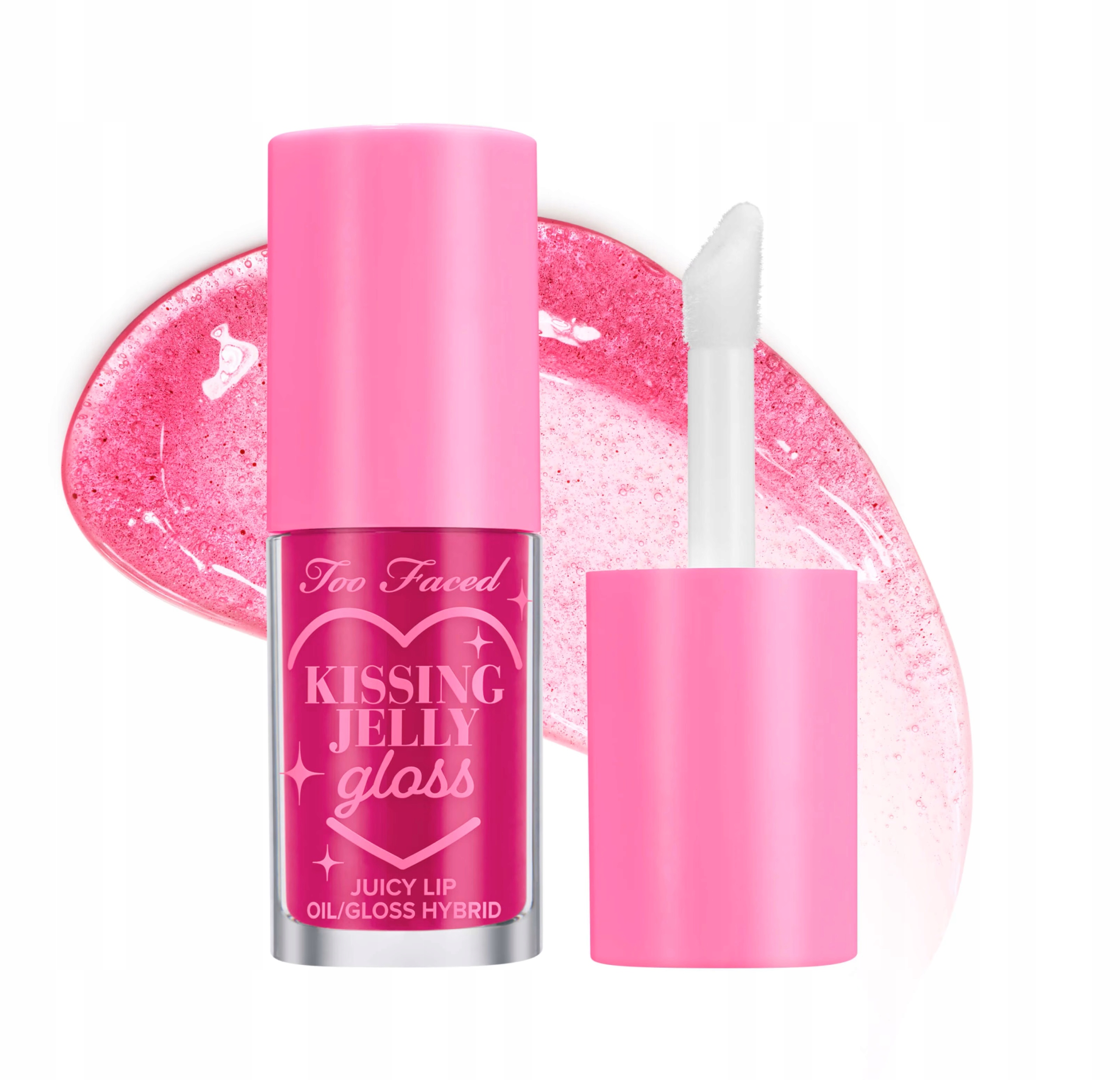 Too FACED_Kissing Jelly Lip Oil Gloss olej na rty 07 Raspberry 4,5 ml