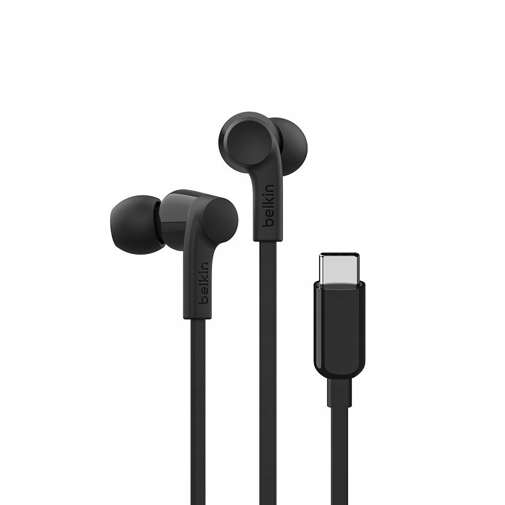 Belkin Drátová sluchátka do uší Usb-c černá