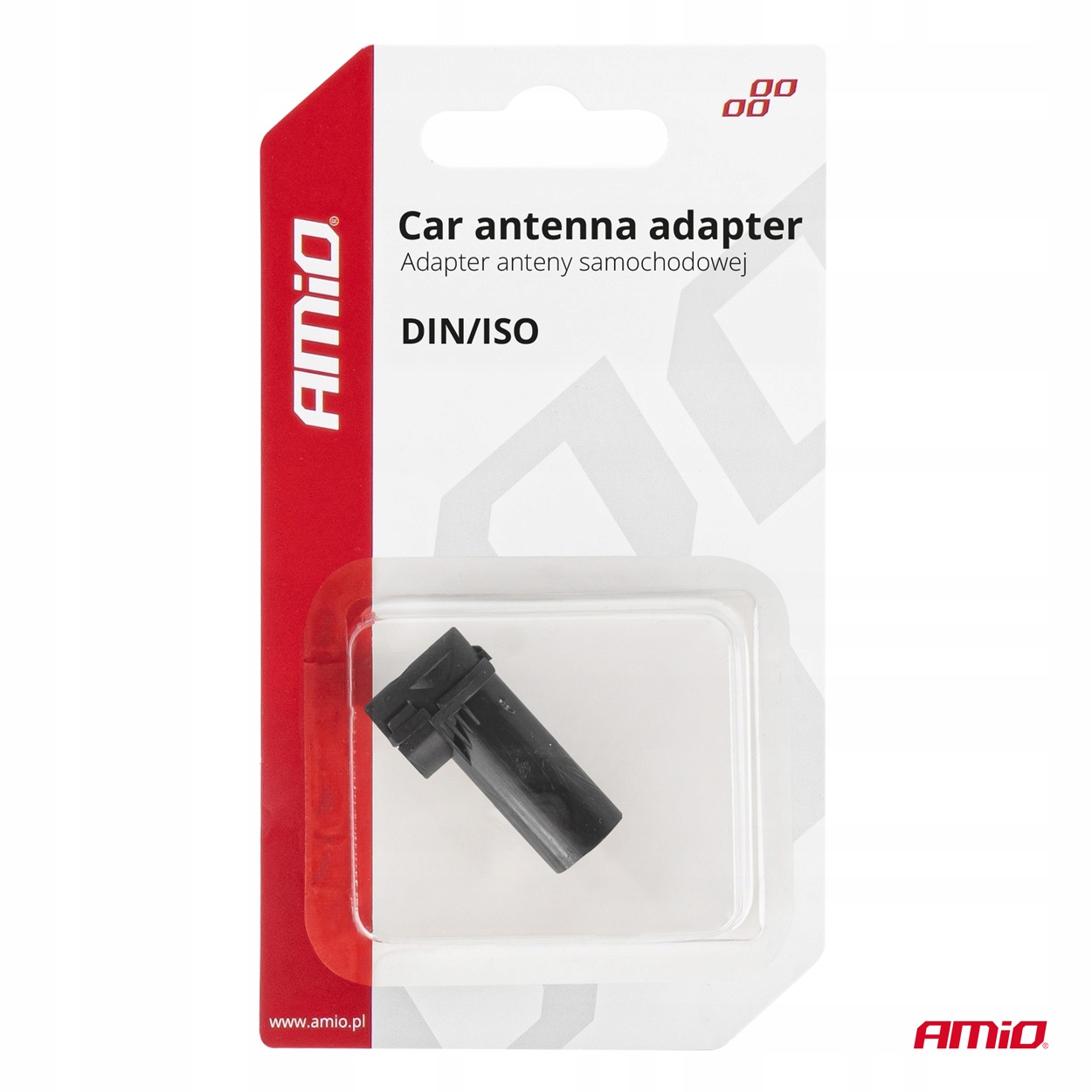 Adapter antenowy anteny samochodowej redukcja wtyk DIN ISO kątowy EAN (GTIN) 5903293039687