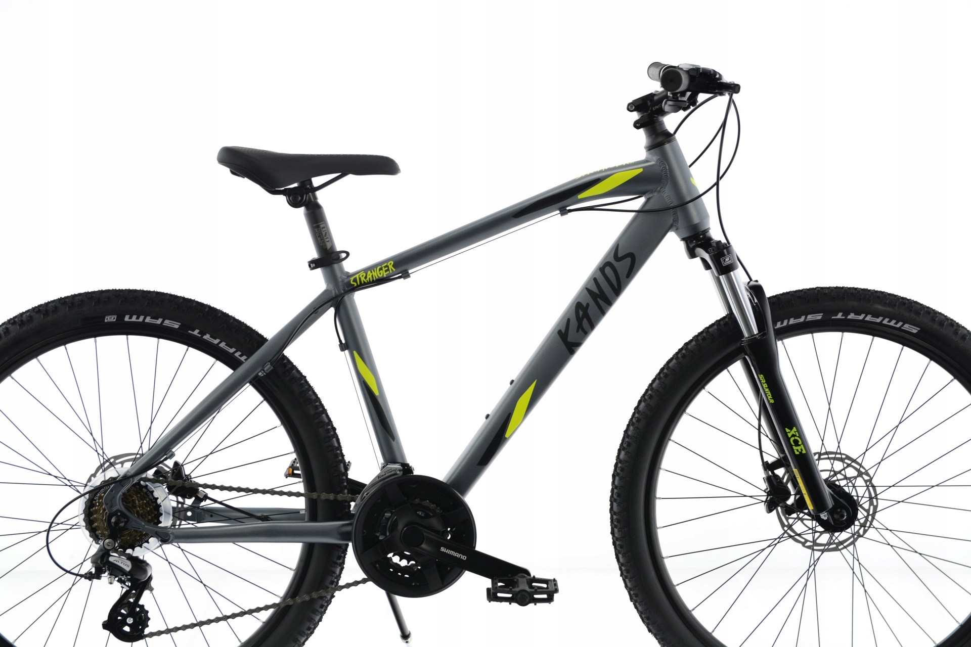 Rower MTB 26 Kands Stranger 2xT hydraulika grafit-zielony R17 2024 Kod producenta Stranger - 2024 - 17 cali grafitowo-seledynow