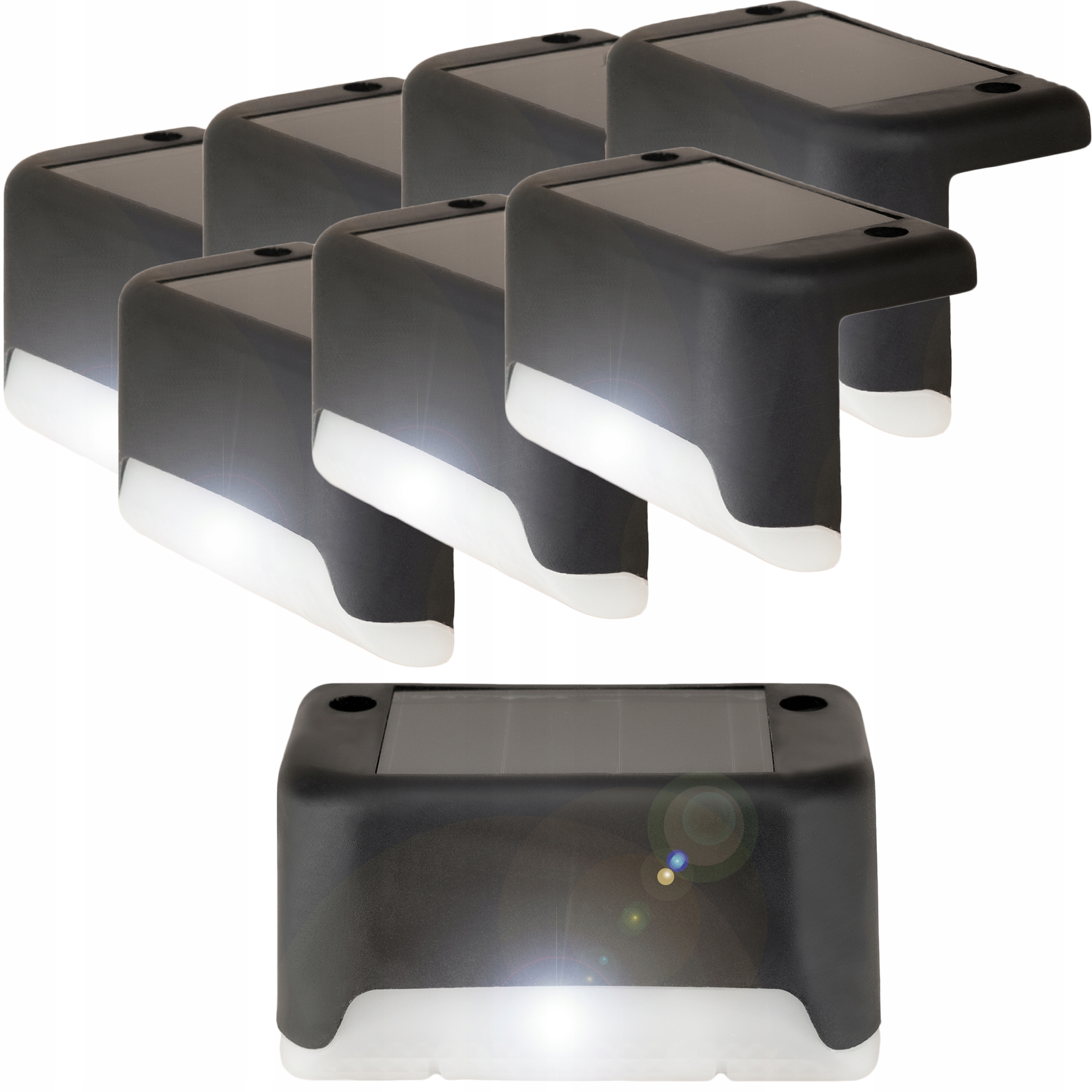 

Zestaw 8szt Lampa Led schodowa solarna wodoodporna