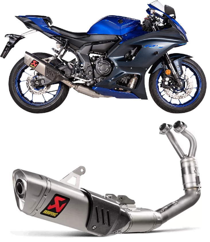 S-Y7R11-HAPT - Глушник вихлопної труби Akrapovic Yamaha YZF-R7 ABS /GP 2022