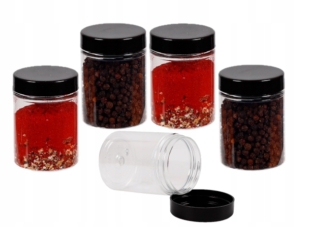 

Słoik Plastikowy 100ML Na Przyprawy Kremy 5 Sztuk