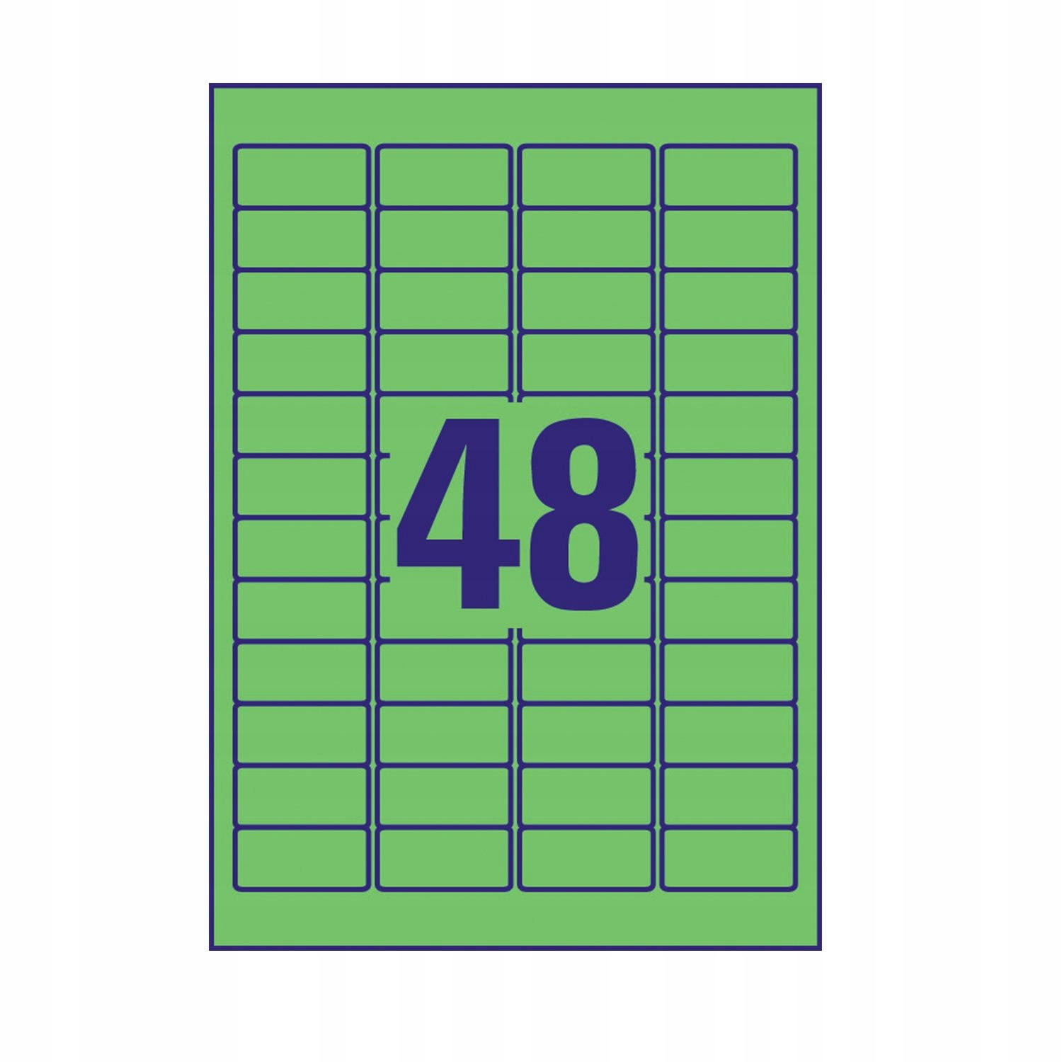 Etykiety kolorowe Avery 45,7x21,2 mm L6040-20 Producent Avery