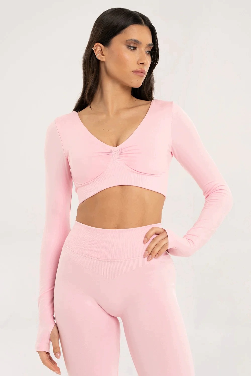 Gym Glamour Longsleeve s odhalenými zády Popstar vel. M
