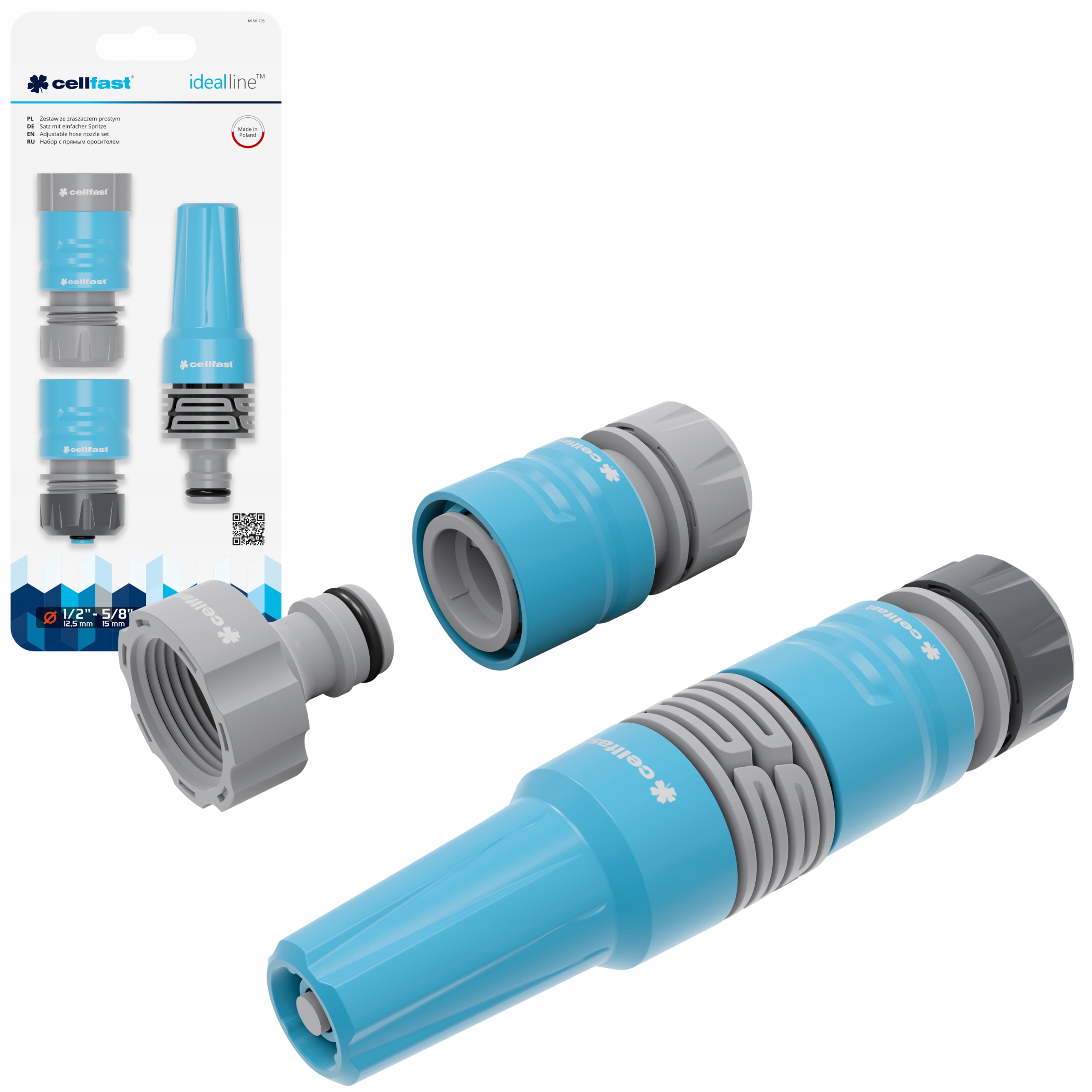 ZESTAW Z ZRASZ PROSTYM 1/2"-5/8"CELLFAST