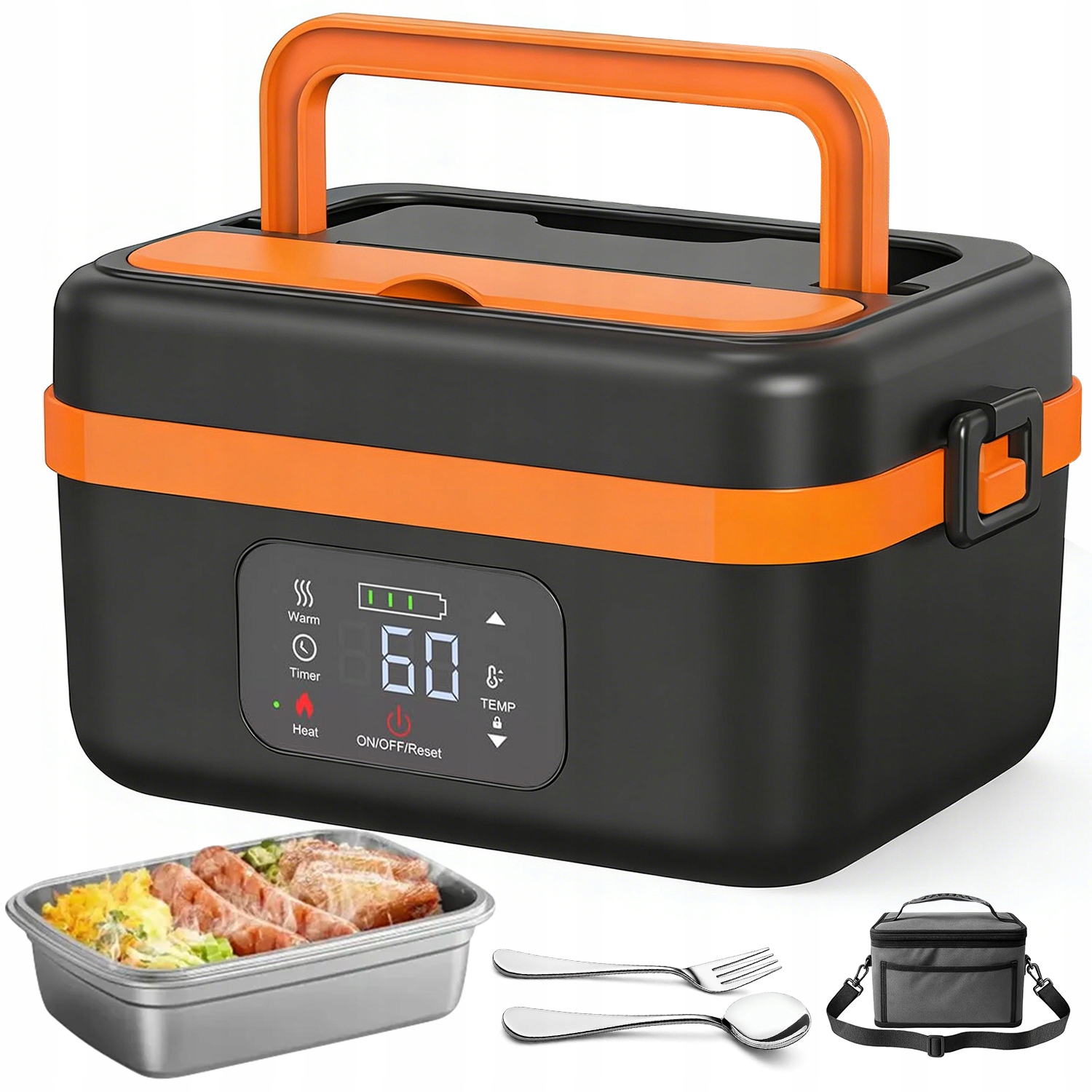 Elektrická Obědová Krabička S Funkcí Udržování Teploty A Baterií 16000 Mah