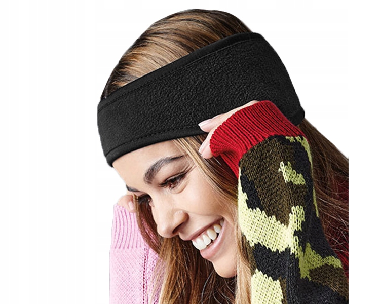 OPASKA POLAROWA NA GŁOWĘ USZY CIEPŁA MODNA CZARNA Marka Beechfield