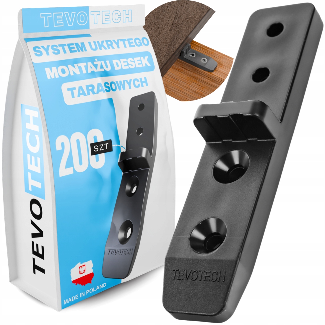 Podložky Pro Skrytou Montáž Terasových Prken, Neviditelná Montáž, Terasa 200KS