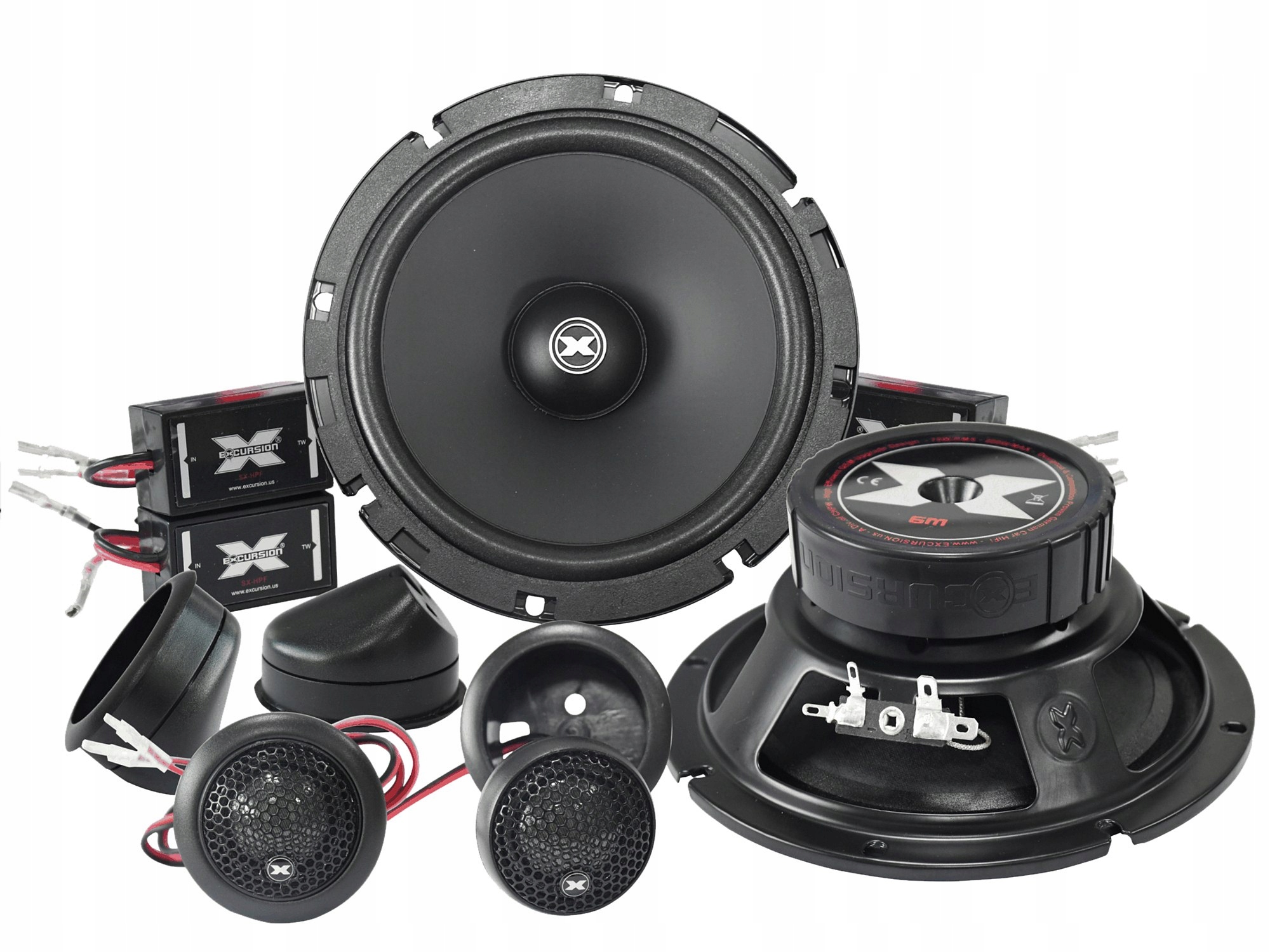 Głośniki samochodowe Excursion 2-drożne 165 mm 75 W RMS