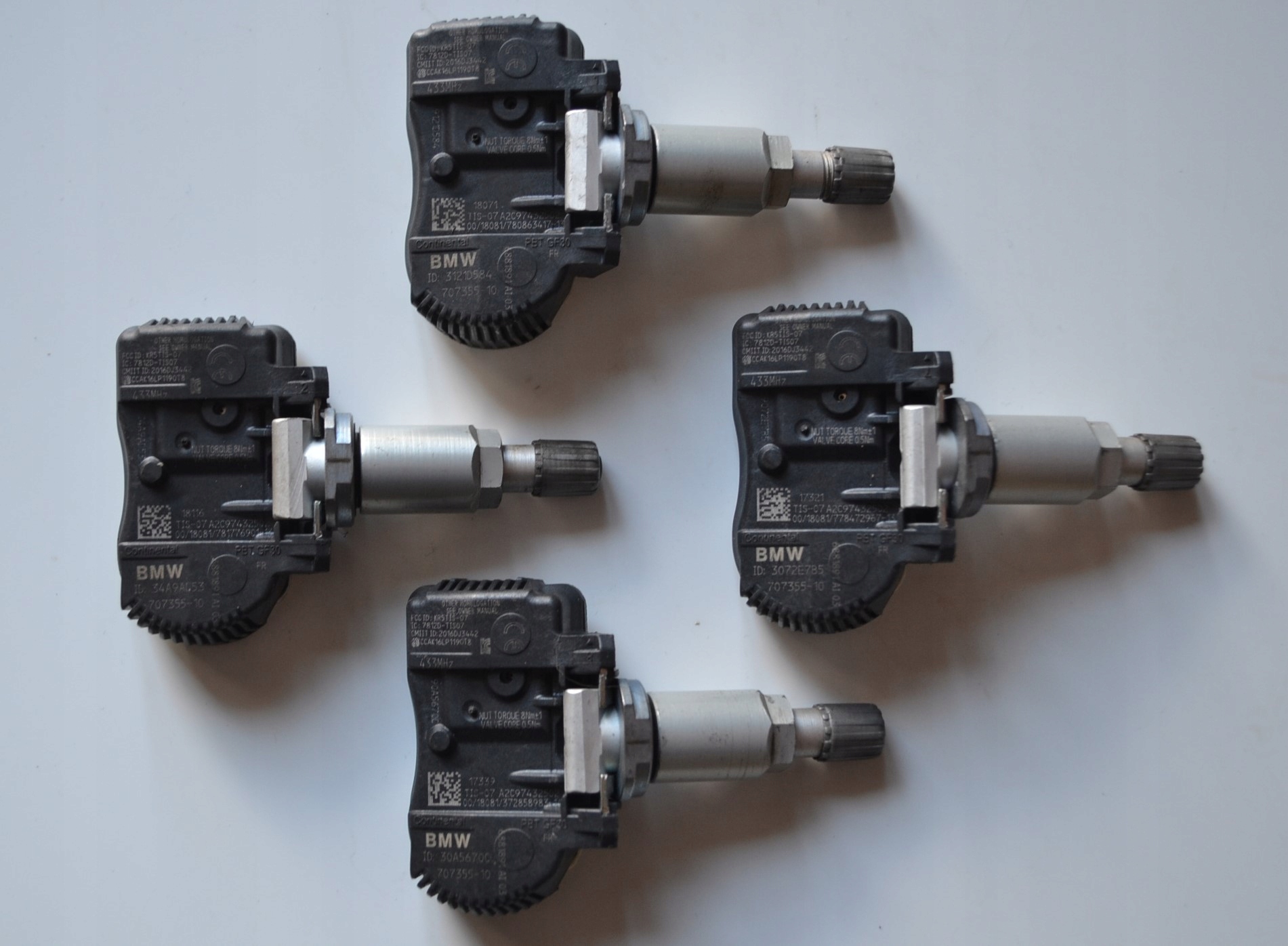 CZUJNIKI CISNIENIA TPMS BMW F30 F20 MINI C 61 Producent code 707355 10