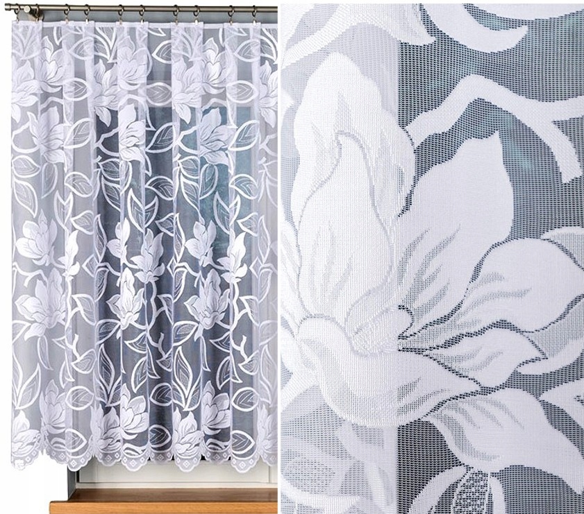 Záclona vzor 23338 500 x 150 cm rovná (hotová) s lemováním