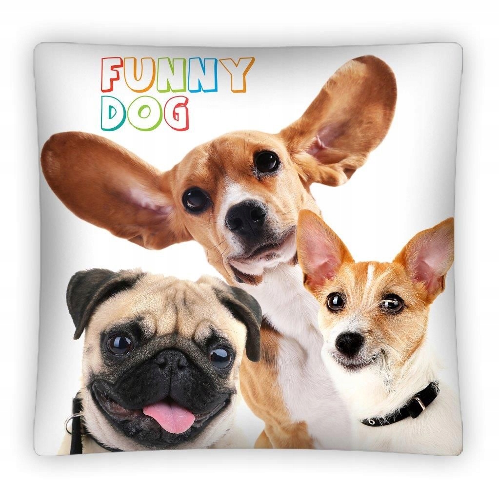 

Poszewka 40x40 Pieski Funny Dog Detexpol