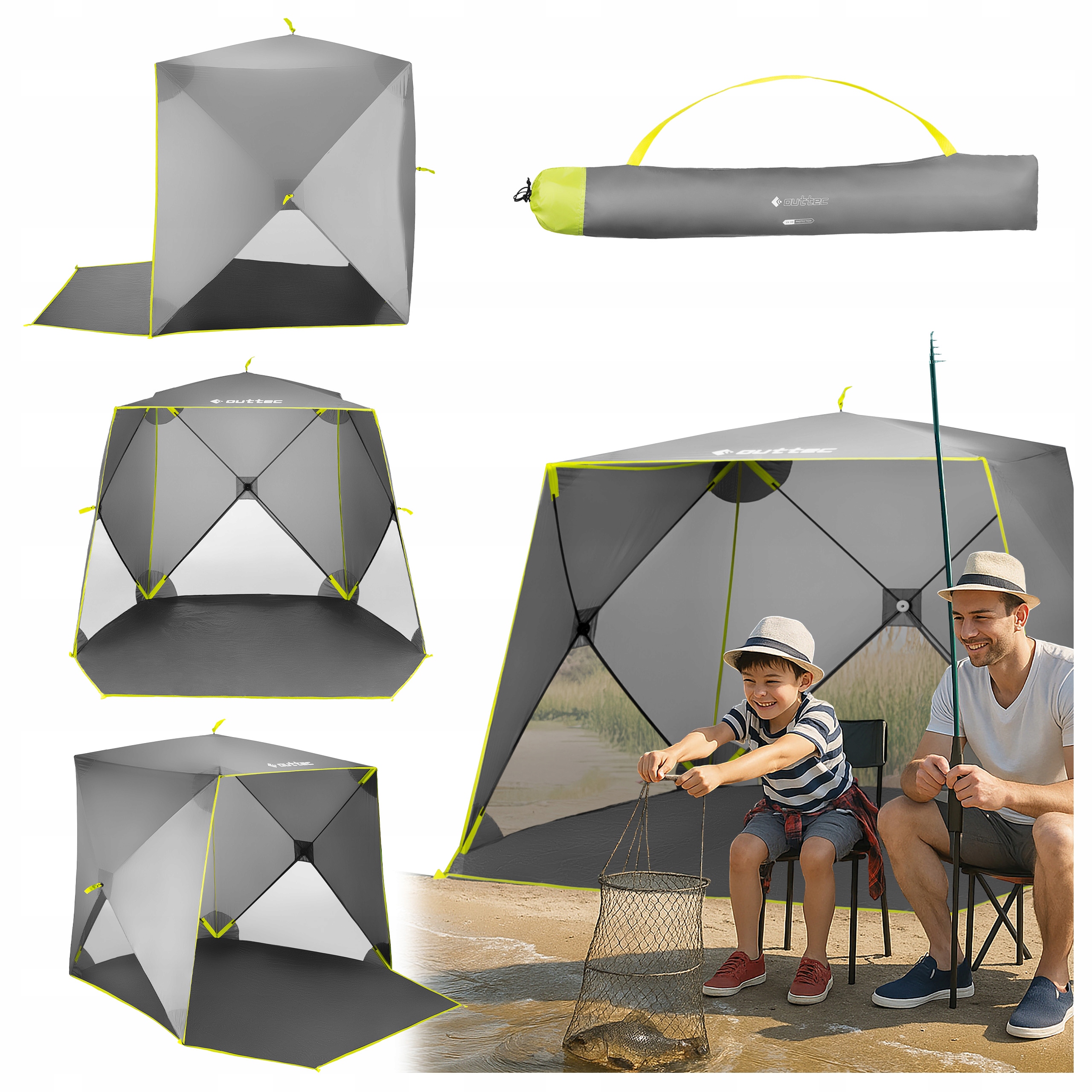 Stan Rybářská Ochrana Před Sluncem Paraván Uv Snadné Rozkládání Outtec