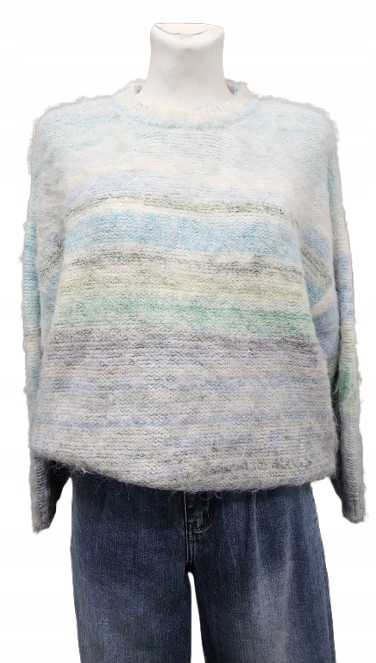 Svetr Milý S Barevnými Pruhy Elsa.m By May Paris Nová Kolekce