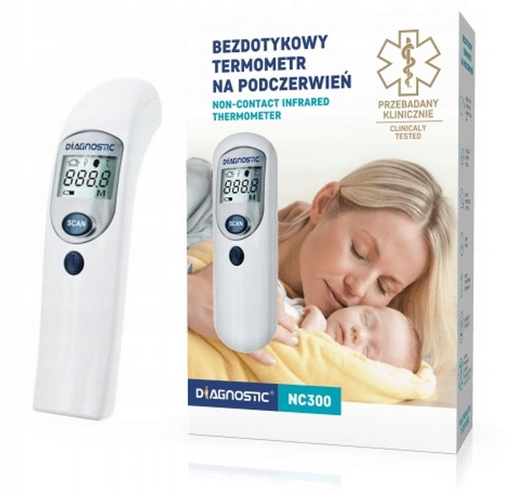 

Termometr Diagnostic NC300 Bezdotykowy Pomiar 1s.