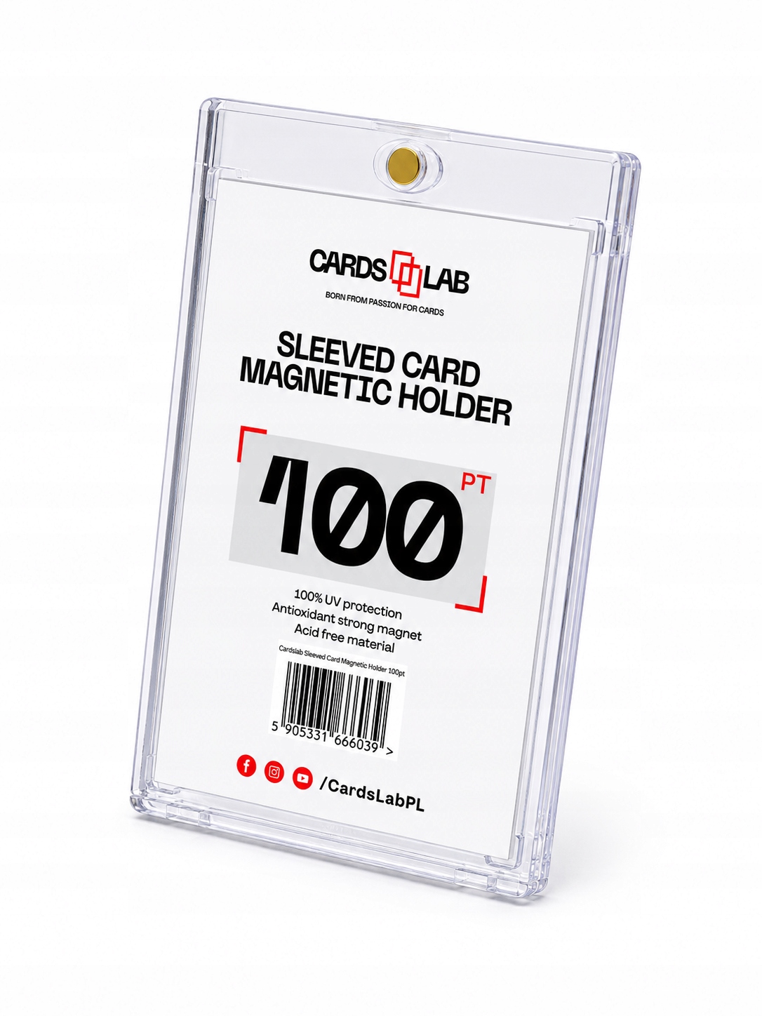 Holder Cards Lab Sleeved 100PT Magnetyczny – Uv do kart Tcg Mtg Pokemon Nba
