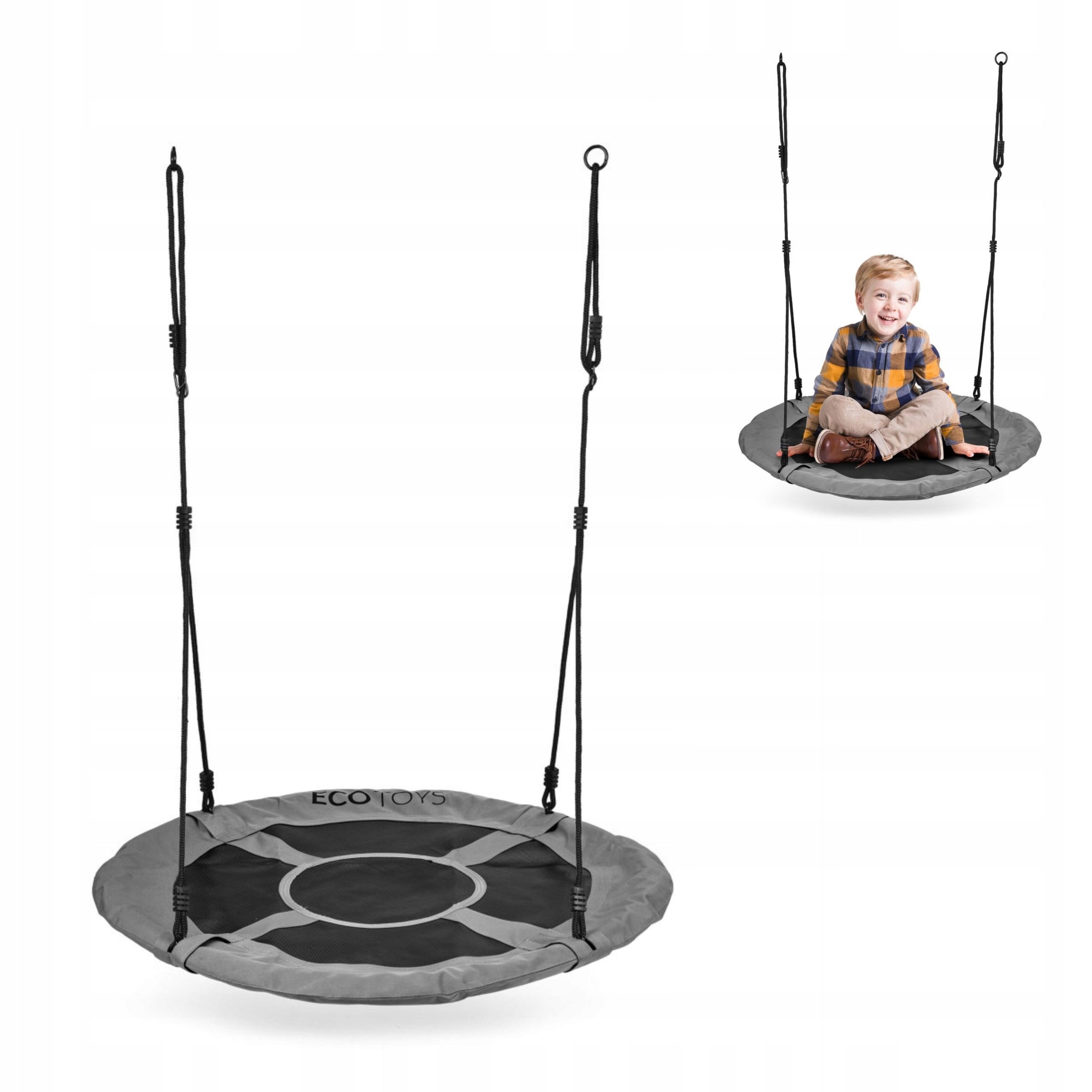 Huśtawka Ogrodowa Wisząca Dla Dzieci Bocianie Gniazdo Mocna Duża 100 cm XL