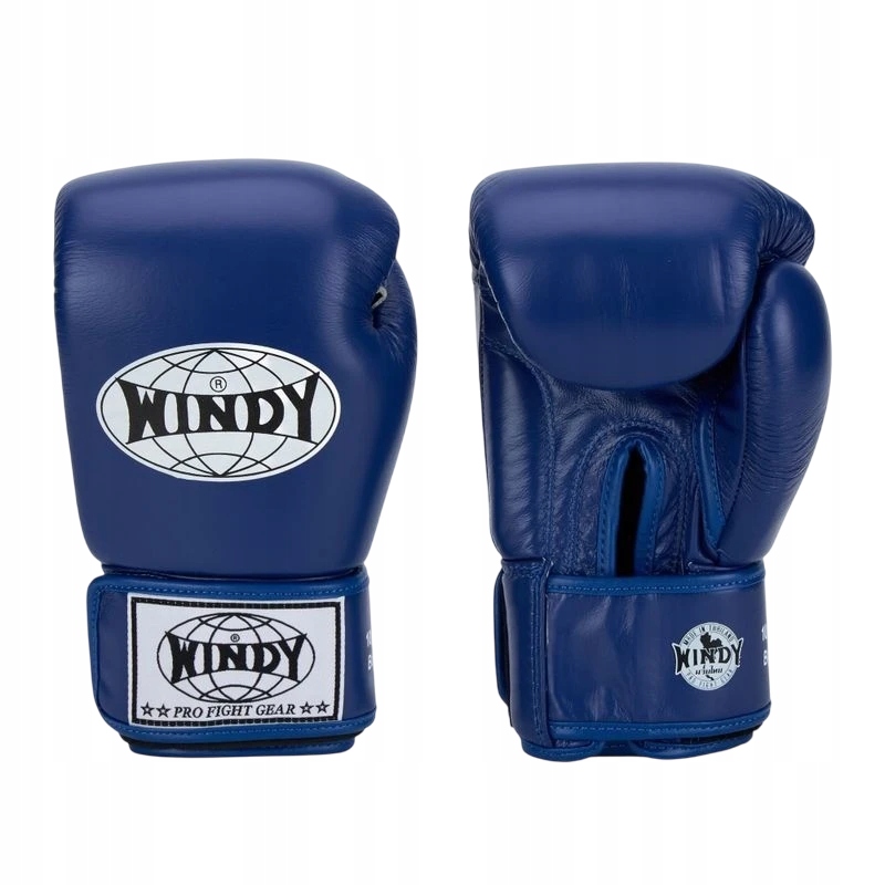 boxerské rukavice windy classic genuine leather 10OZ Modré