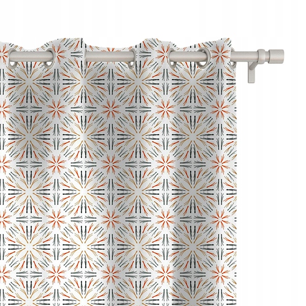 Zasłona WINTER wzór BN71 | Świąteczny ornament