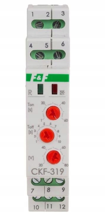 Relé pořadí výpadku fáze s regulací doby provozu a návratu