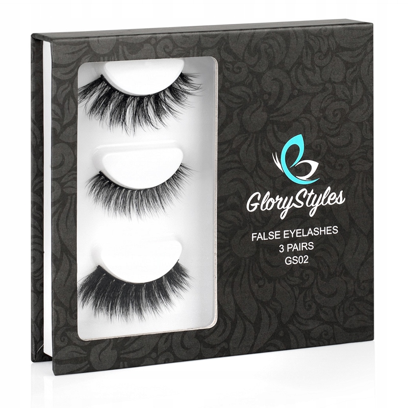 GloryStyles Umelé riasy GS02 3 páry