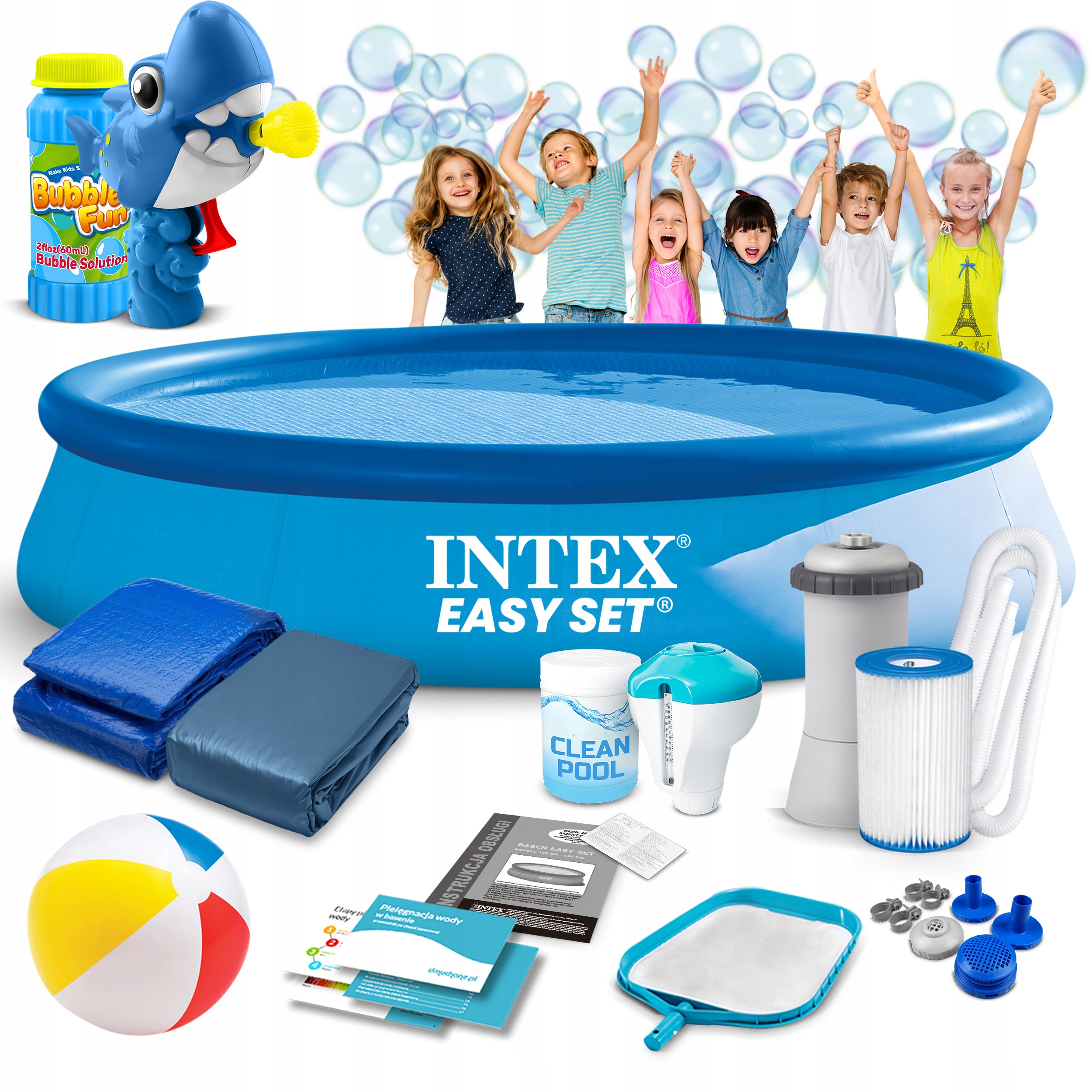Basen Ogrodowy Intex 366x76 Intex Full Zestaw 16w1