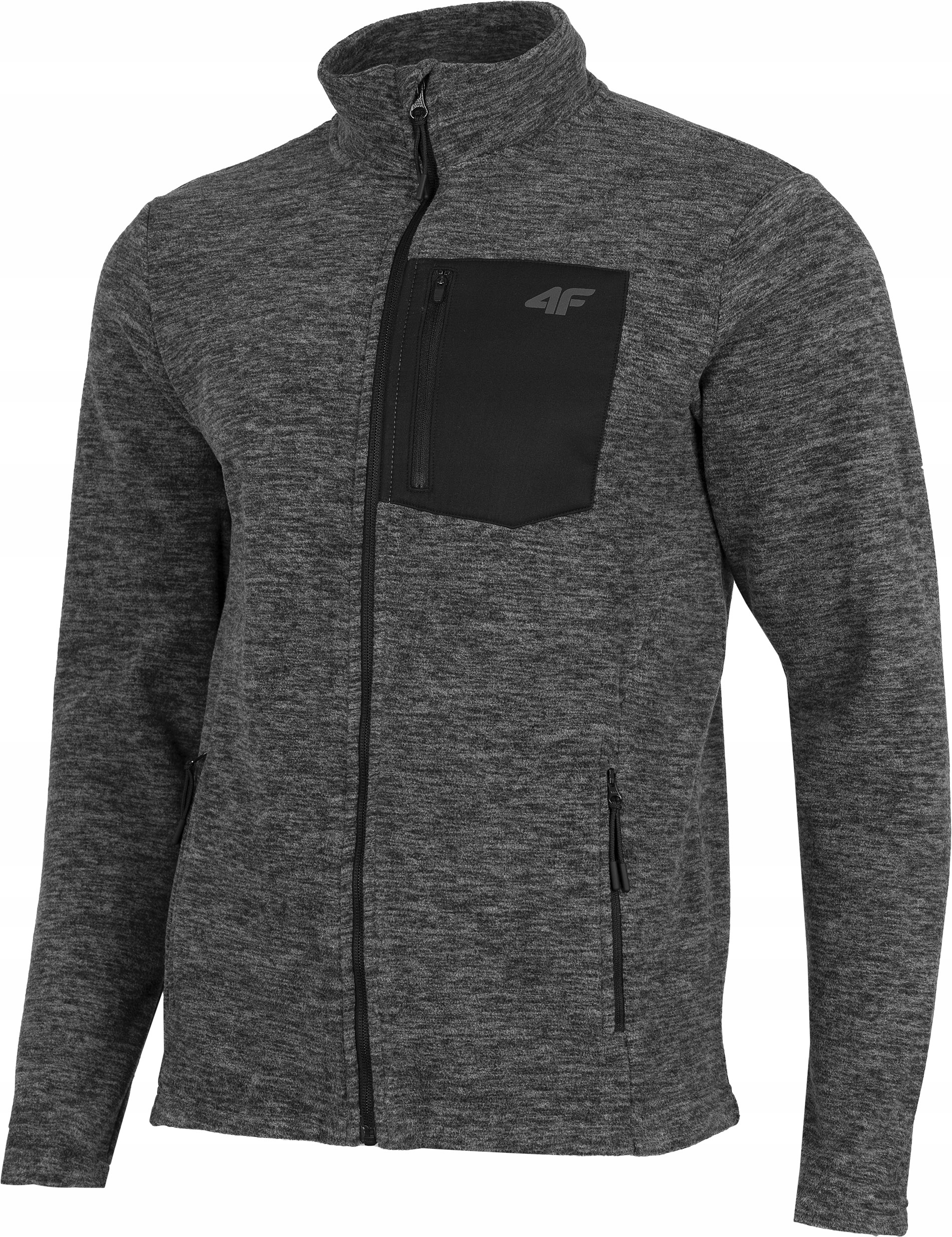 

4F Bluza Polar zamek stójka Szary Melanż M013 r. M