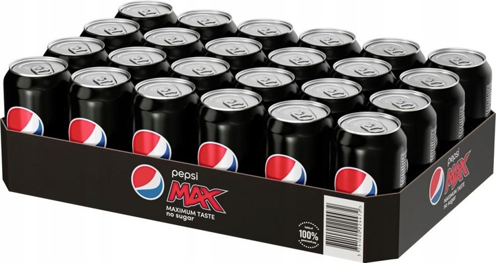 Levně Nápoj Pepsi Max plechovka 24 kusů 330 ml Nizozemsko