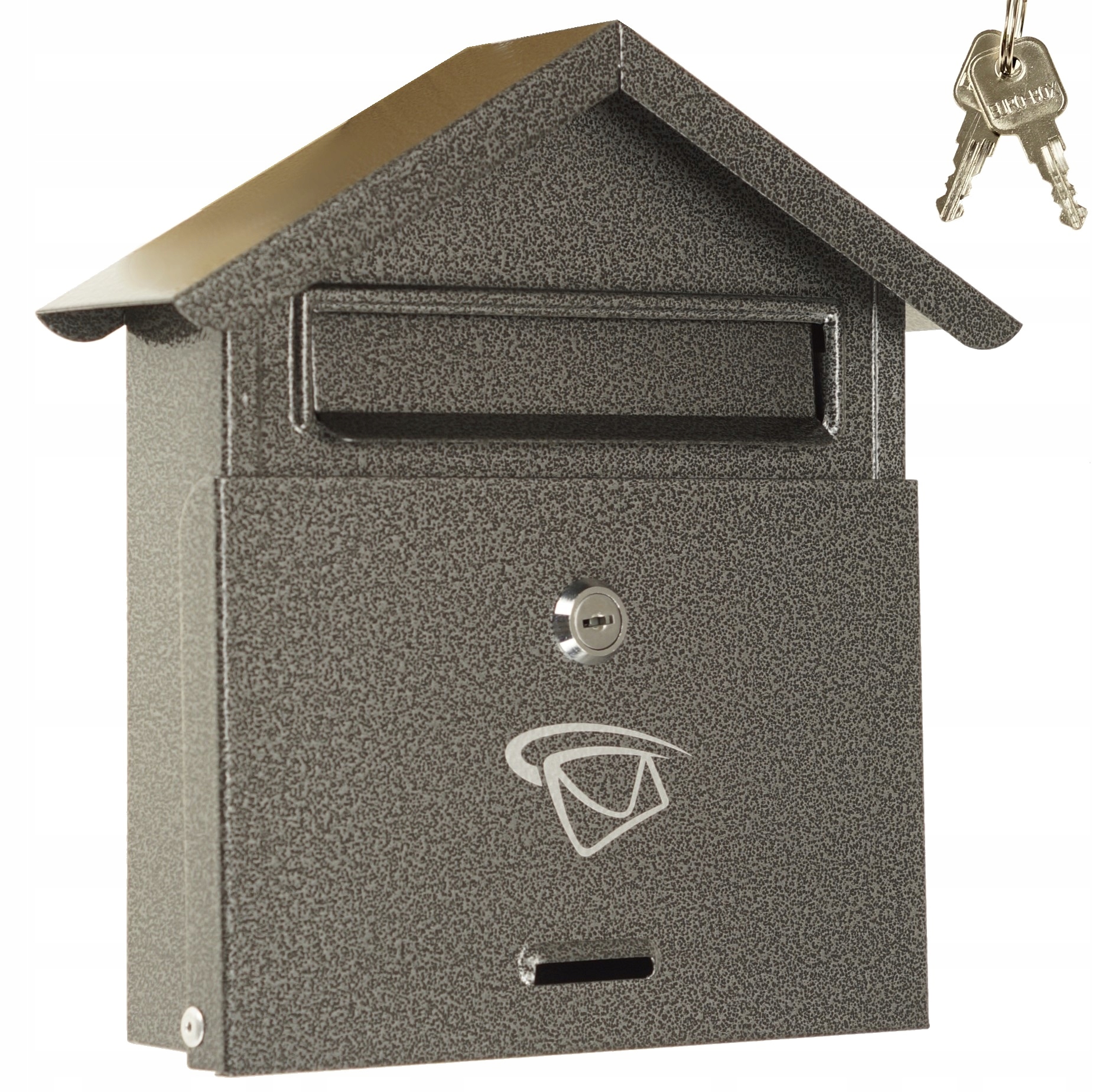 Poštovní Schránka Domeček Formát B6 Stříbrná Antik Polsko