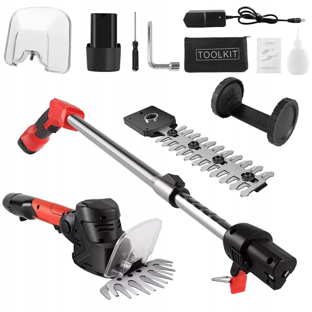 Bezdrátová sekačka Vyžínač Elektrická sekačka na Trávy Aku 2 Nože