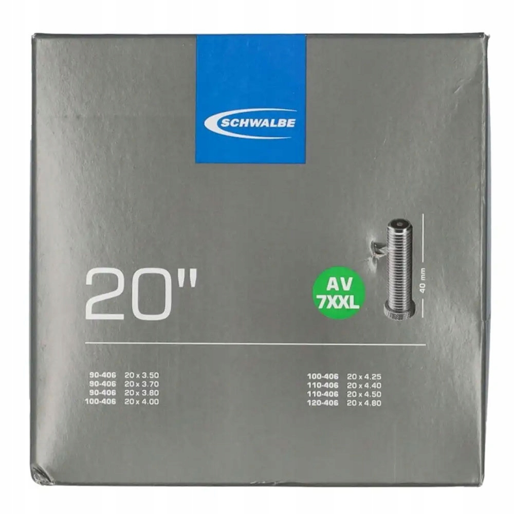 Schwalbe AV7XXL 20x3.50-4.80 auto 40mm dętka
