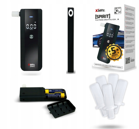 ЕЛЕКТРОННИЙ АЛКОТЕСТЕР XBLITZ SPIRIT МУНДШТУК 5X