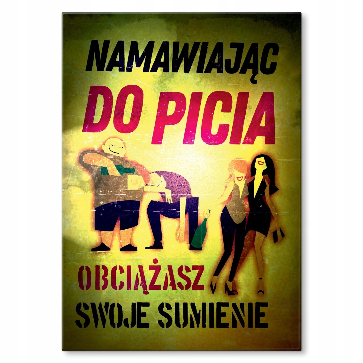 Kovový plakát Přemlouvání k pití Dárek 30 x 42 cm