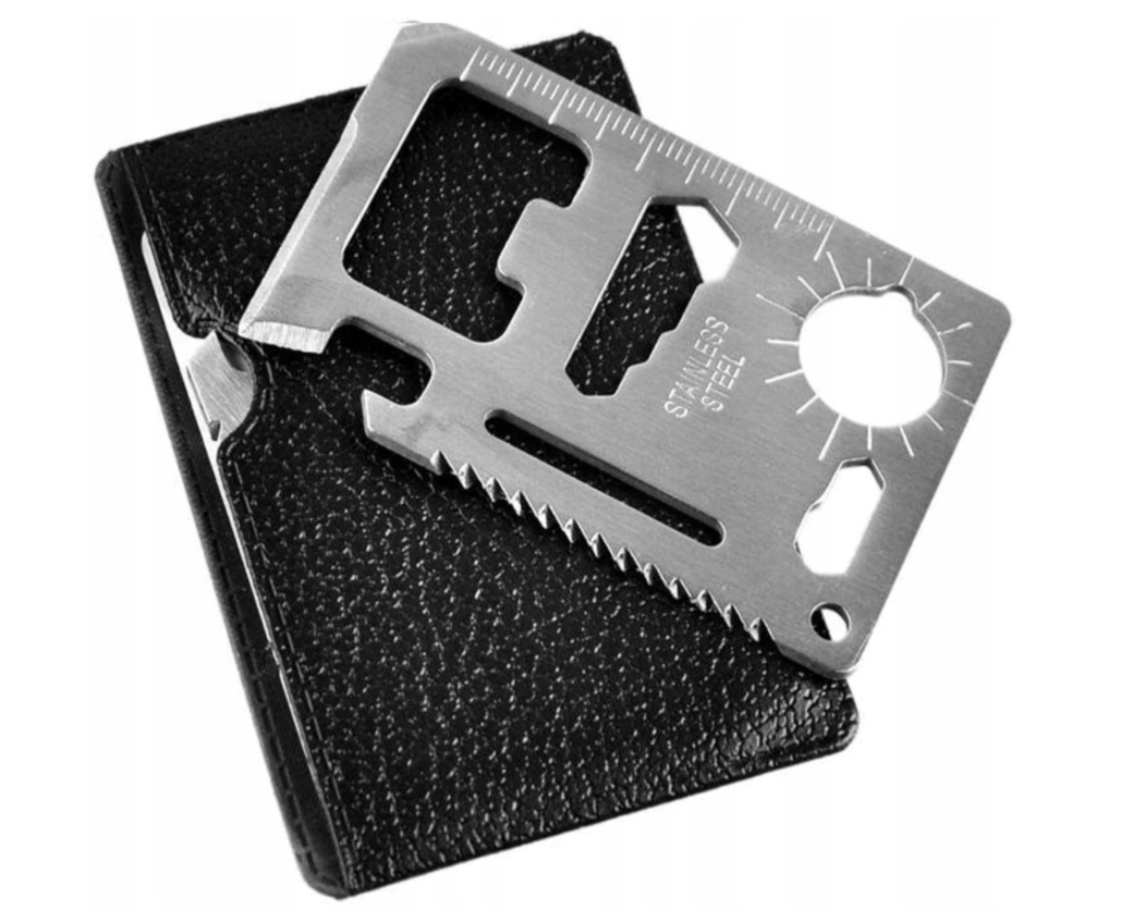 KARTA PRZETRWANIA PRZEŻYCIA RÓŻNE FUNKCJE PIŁA NÓŻ