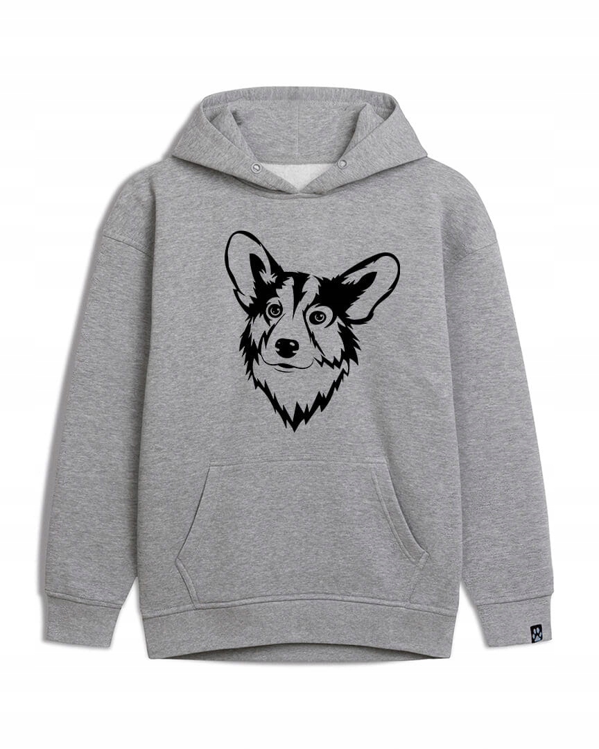 Mikina s s potiskem psa Corgi