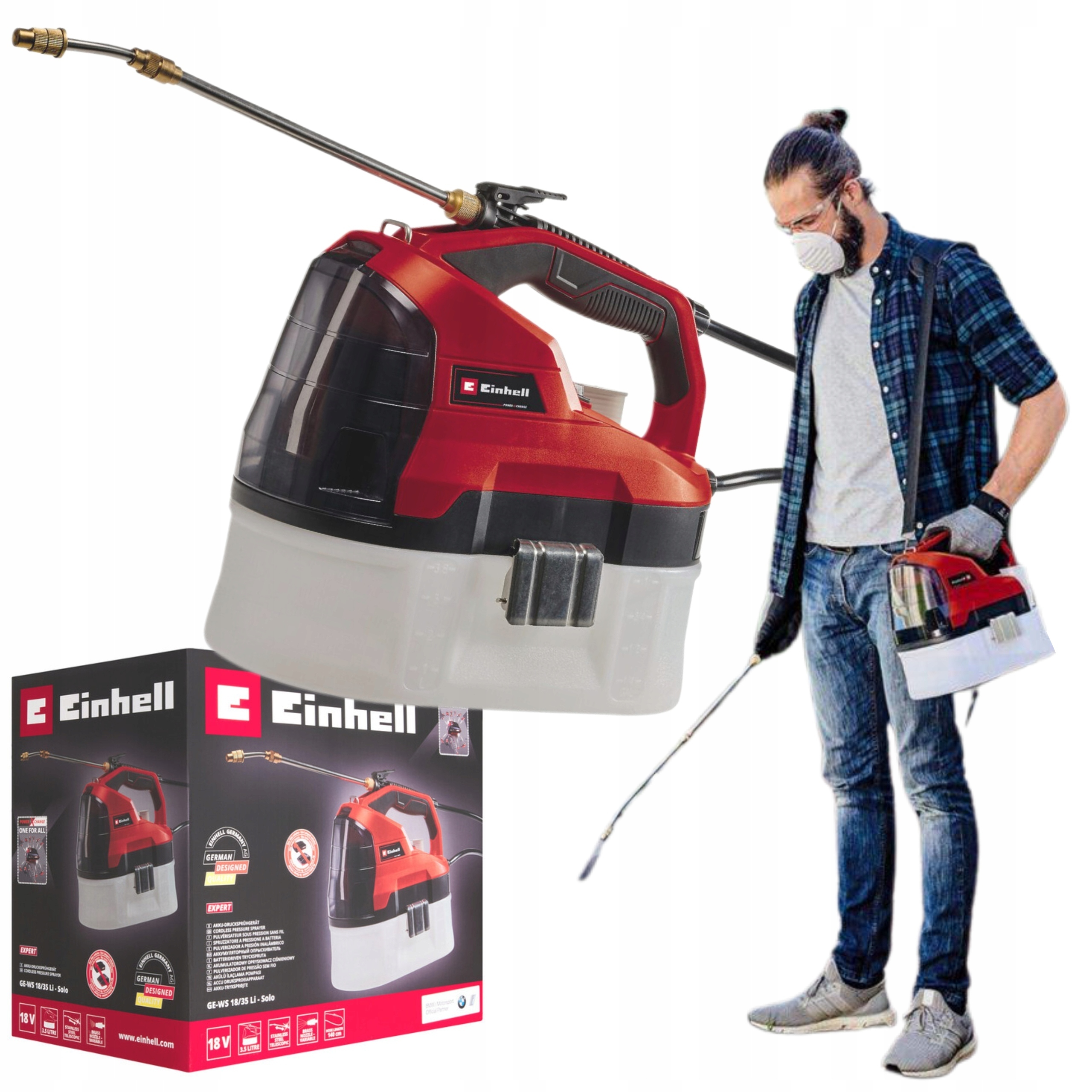 Akumulátorový Postrekovač 18V Nádrž 3,5 L Ge-ws 18/35 LI Solo Einhell