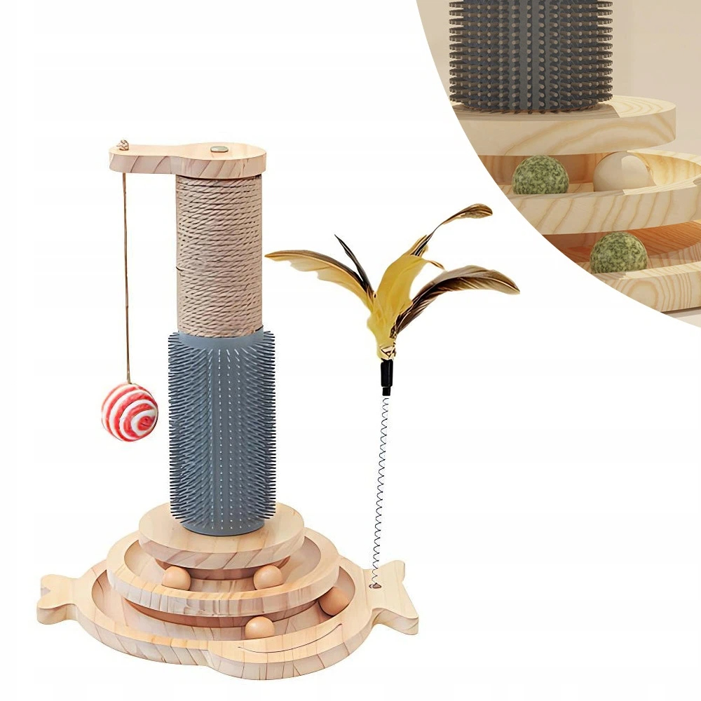 Levně Škrabadlo Hračka Pro Koťata A Dospělé Kočky 5V1 Stabilní Základna