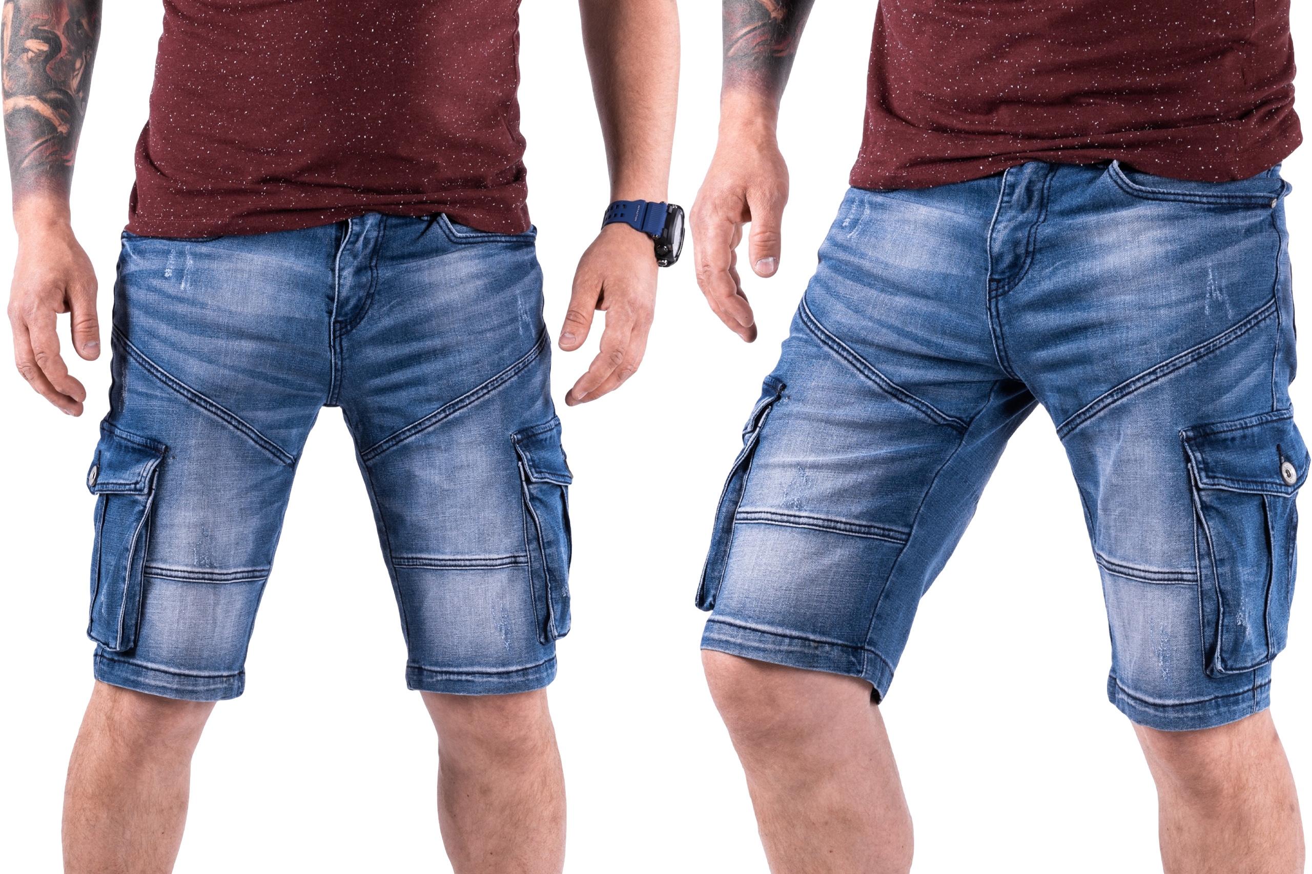 

R.30 Pas 80 CM Krótkie Bojówki Jeans Aggeo