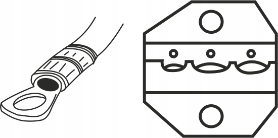 ZACISKARKA PRASKA DO TULEJEK IZOLOWANYCH 2,5 4 6 Minimalny przekrój przewodu 0.5 mm²