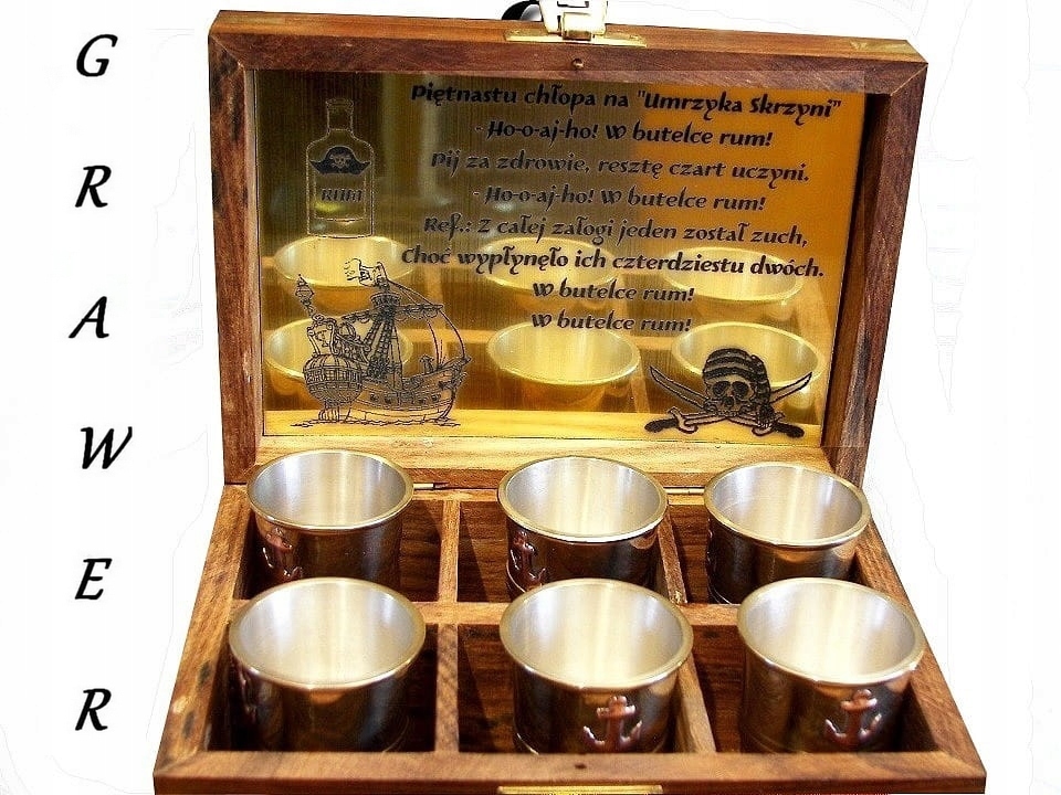 KIELISZKI MOSIĘŻNE DLA ŻEGLARZA KAPITANA STERNIKA